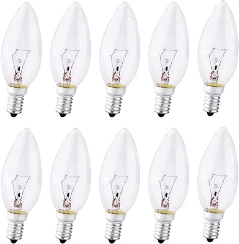 Pack E Small Screw Light Bulb Ses Dimmable Candle Bulbs W