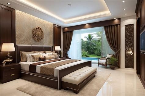 Premium AI Image | Luxury bedroom of house in beautiful design