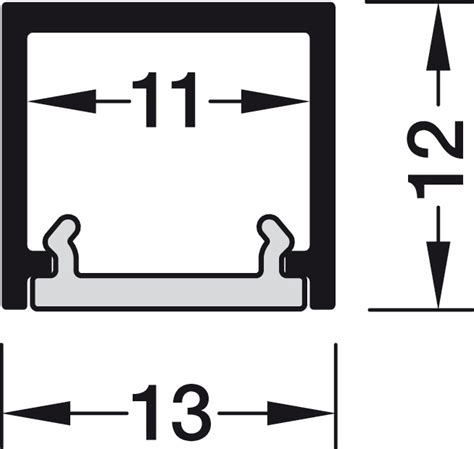 Profile For Under Mounting H Fele Loox Profile For Mm Led