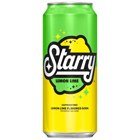 Starry Lemon Lime Flavored Soda Smartlabel™