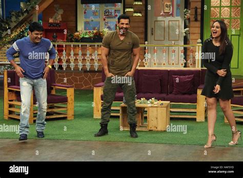 Bollywood Actor John Abraham Comedian Kapil Sharma Sonakshi Sinha Promotion Of Film Force 2 Sets