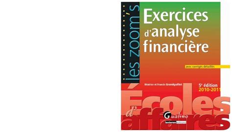 PDF Exercices dAnalyse Financière DOKUMEN TIPS