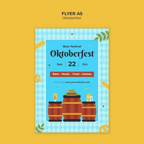 Oktoberfest Invitation Template PSD, High Quality Free PSD Templates for Download