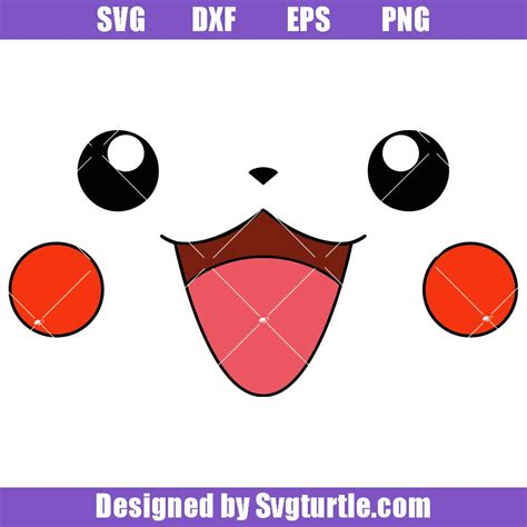 Pikachu Face Svg Cute Pikachu Svg Pikachu Pokemon Svg The Best Porn