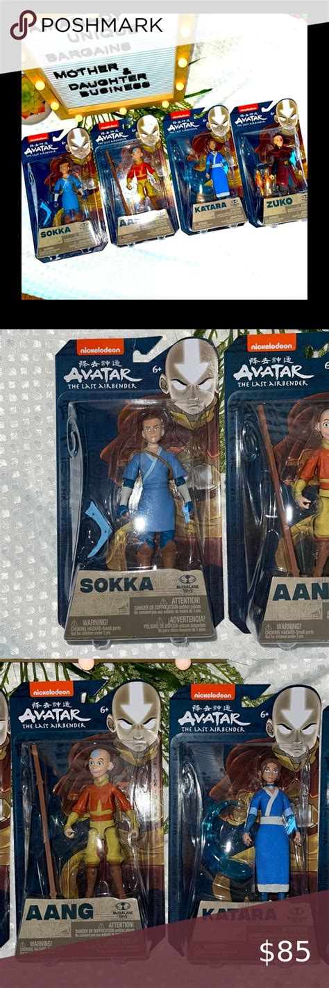 Avatar The Last Airbender Action Figure Set McFarlane Aang Sokka Katara