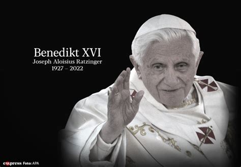 Tiefe Trauer Der frühere Papst Benedikt XVI ist tot Exxpress