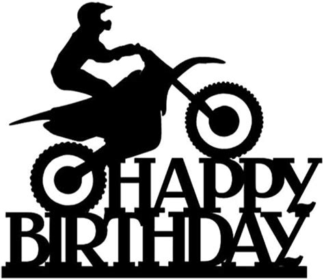 Tamengi Dirt Bike Cake Topper Motorcycle Cake Topper Born To Ride