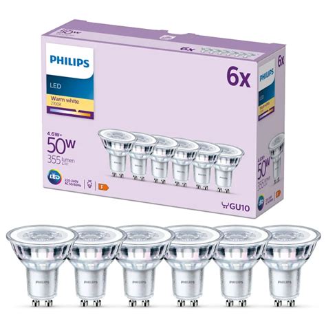 philips classic gu led warm white pack    balcan lighting