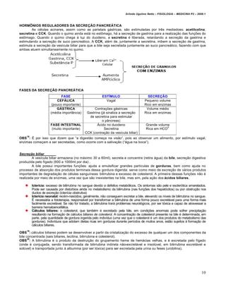 Fisiologia Gastrointestinal Resumo PDF