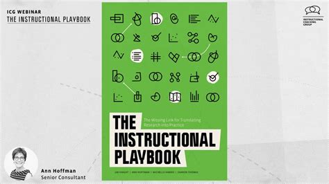 The Instructional Playbook Webinar Led By Ann Hoffman