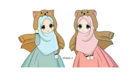 Foto Sahabat Ber 2 Kartun Wall Cartoon 499 Gambar Kartun Muslimah Riset