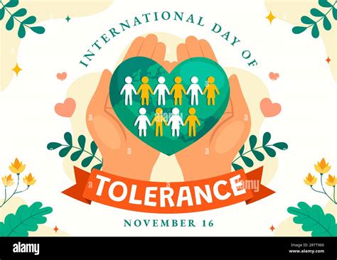 International Day For Tolerance Vector Illustration On November 16 With