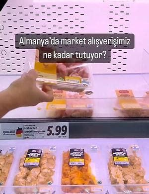 Almanya da Yaptığı İki Haftalık Market Alışverişini Gözümüze Sokarken