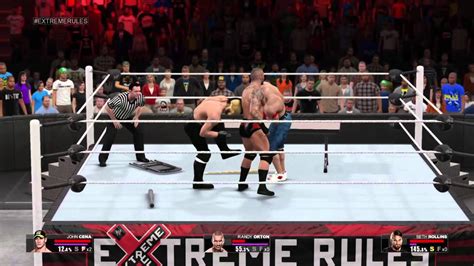 Wwe 2k15 Ps4 [triple Threat] John Cena Vs Randy Orton Vs Seth