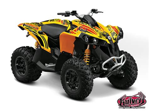 Can Am Renegade ATV Spirit Graphic Kit Kutvek Kit Graphik