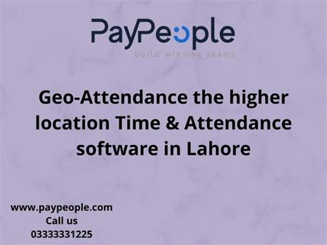 Geo Attendance The Higher Location Time Attendance Software In Lahore