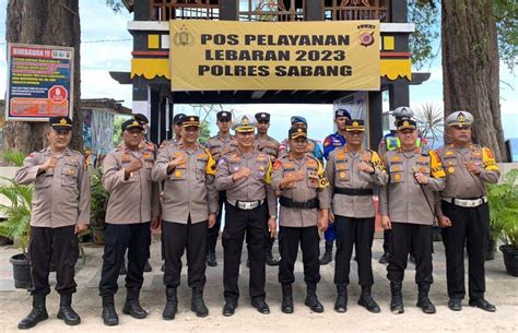 Biar Mudik Aman Tenteram Karo Ops Polda Aceh Cek Pos Terpadu Ops