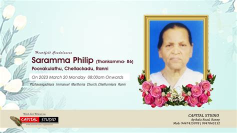 Funeral Service Saramma Philip Thankamma Poovakulathu