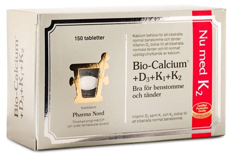 Bio Calciumd3k1k2 Pharma Nord Svenskt Kosttillskott