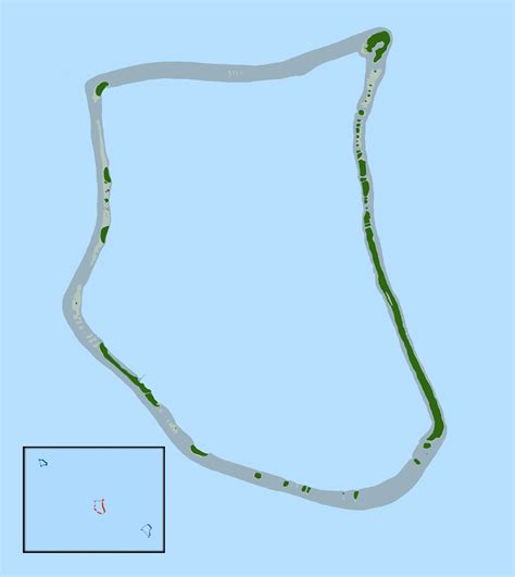 Large Detailed Map Of Nukunonu Atoll Tokelau Tokelau Oceania