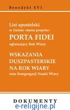 List Apostolski W Formie Motu Proprio Porta Fidei Og Aszaj Cy Rok