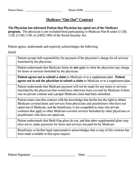 Medicare Opt Out Letter Example Complete With Ease Airslate Signnow