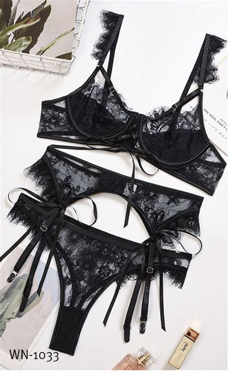 Sexy Lace Black Set Size L XXX SEX SHOP LIBIDO SKOPJE LOWEST PRICES