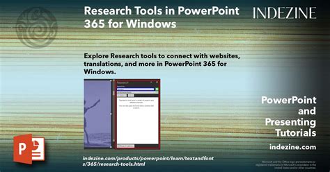 Research Tools In Powerpoint For Windows