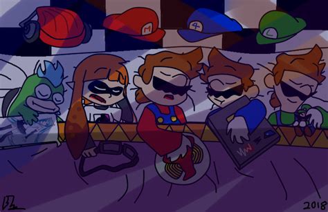 Smg4 Sleepover Together By Flowerbruh On Deviantart Anime Nintendo