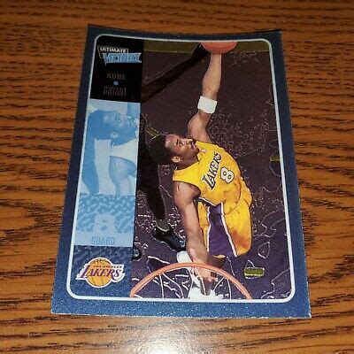 2000 01 Upper Deck Ultimate Victory Kobe Bryant Lakers Basketball Card