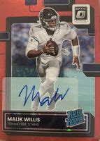 Malik Willis 2022 Optic 203 Rated Rookie Autographs Red Stars 11