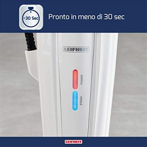 Leifheit 11910 CleanTenso Pulitore Anti Batteri Vaporetto Con Tempo