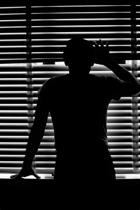 Rear View Silhouette Of Anonymous Man Photograph By Vintage Images Pixels