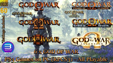 6 RPCS3 GOD OF WAR PLAYABLE GAMES 2021 | Best Settings | PS3 on PC ...