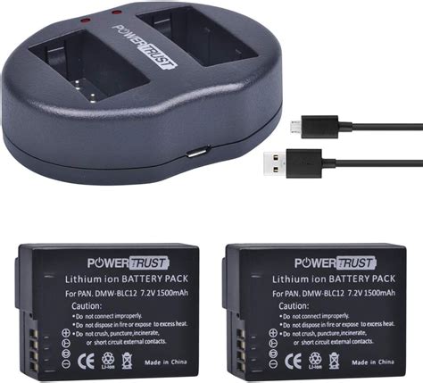 Amazon PowerTrust 2 Pack DMW BLC12 DMW BLC12E DMW BLC12PP