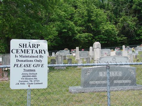 Sharp Cemetery In Luttrell Tennessee Find A Grave Cemetery