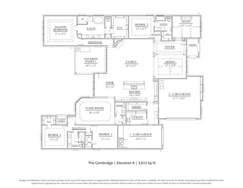 Cambridge | Floor Plan in DFW | Our Country Homes