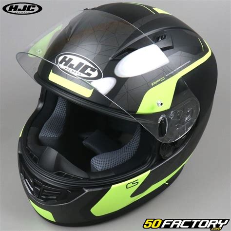 Casque intégral HJC CS 15 Dosta MC4HSF noir et jaune Équipement moto