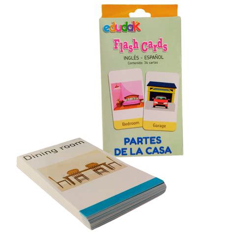 Flash Cards Partes De La Casa Edudak