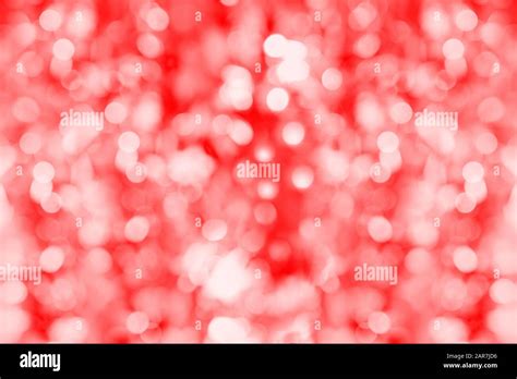 Red Bokeh Unobtrusive Abstract Background Soft Lights Defocused