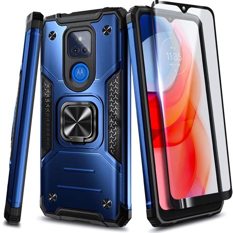 Nagebee Case For Motorola Moto G Play 2021 With Tempered Glass Screen Protector Full Coverage