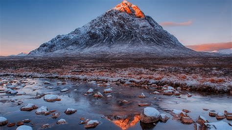 Mountain Buachaille etive mor at sunset Wallpaper for Desktop ID:2060