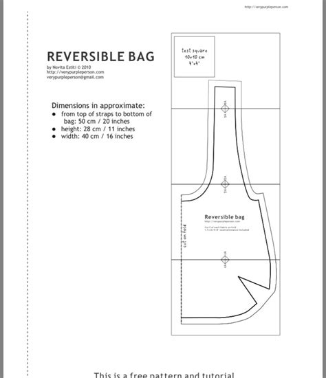 Pin by Lesley Cline on Bag pattern | Bag patterns to sew, Reversible ...