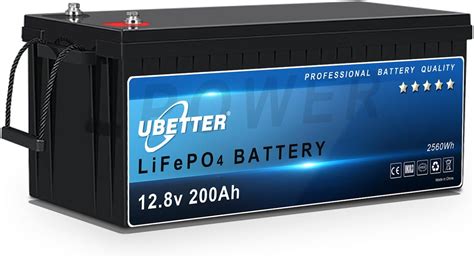 UBETTER 12V 200Ah LiFePO4 Batterie Lithium Batterie 12V Mit 200A BMS