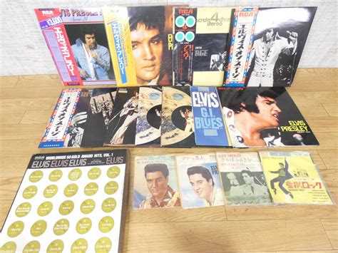 【傷や汚れあり】 P 32 Elvis Presley エルヴィス・プレスリー Lpep レコード16点まとめてドラム・ドラム・ドラム