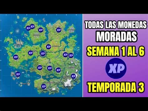 Ubicaci N Todas Las Monedas Xp Moradas De Semana Al Temporada