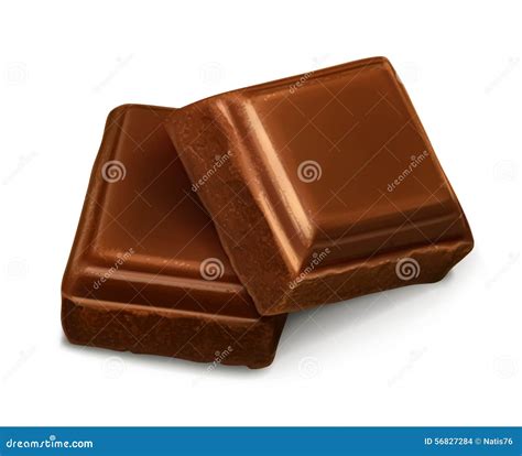 Chocolate Pieces And Chips On A Bright Yellow Background Stock Image