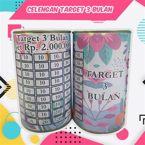 Jual Ryani NEW Celengan Challenge 3 Bulan Tabungan Challenge Target