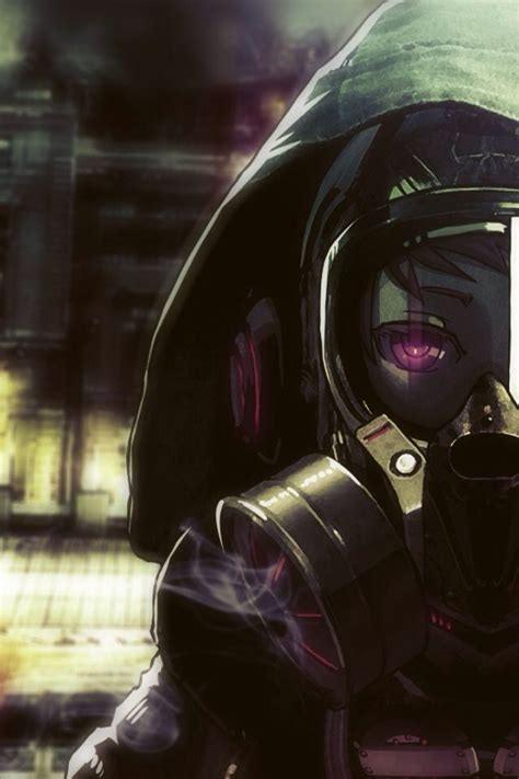 Pin By Kyoto Chan On Anime Gas Mask Girl Art Cyberpunk Art