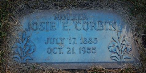 Josie E Palmer Corbin 1885 1955 Mémorial Find a Grave